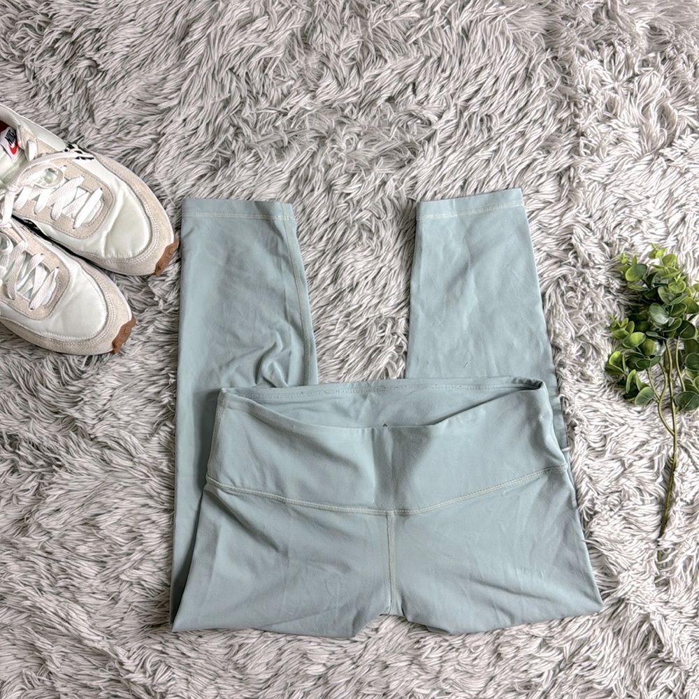 PrAna teal cropped leggings size M